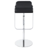 LEM Piston Style Adjustable Height Leather Bar Stool - EEI-138