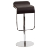 LEM Piston Style Adjustable Height Leather Bar Stool - EEI-138