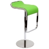 LEM Piston Style Adjustable Height Leather Bar Stool - EEI-138