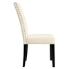 Parcel Nailhead Fabric Side Chair - Beige - EEI-1384-BEI