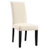 Parcel Nailhead Fabric Side Chair - Beige - EEI-1384-BEI
