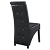 Preside Dining Memory Foam Side Chair - Button Tufted, Black - EEI-1406-BLK
