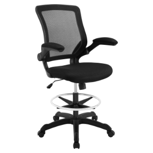 Veer Drafting Stool - Casters, Armrest, Adjustment Height 