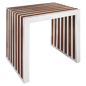 Gridiron Small Wood Inlay Bench - Walnut 