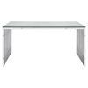 Gridiron Stainless Steel Dining Table - Rectangular - EEI-1433-SLV