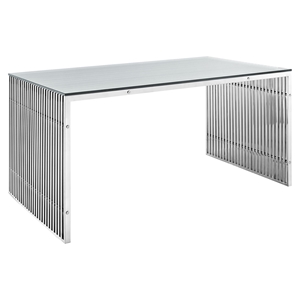 Gridiron Stainless Steel Dining Table - Rectangular 