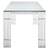 Gridiron Stainless Steel Dining Table - EEI-1434-SLV