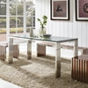 Gridiron Stainless Steel Dining Table - EEI-1434-SLV