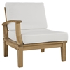 Marina 4 Pieces Outdoor Patio Teak Sofa Set - Natural White - EEI-1818-NAT-WHI-SET