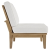 Marina 10 Pieces Patio Teak Sofa Set - Natural, White - EEI-1480-NAT-WHI-SET