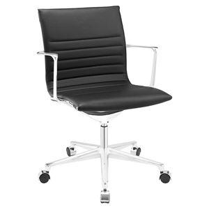 Vi Mid Back Office Chair - Adjustable Height, Swivel, Armrest 