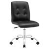 Prim Armless Mid Back Office Chair - Swivel, Height Adjustable - EEI-1533
