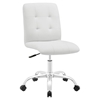 Prim Armless Mid Back Office Chair - Swivel, Height Adjustable - EEI-1533