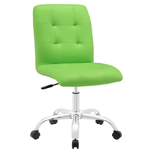 Prim Armless Mid Back Office Chair - Swivel, Height Adjustable 