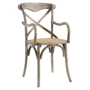 Gear Wood Dining Armchair - Gray 