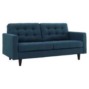 Empress Upholstered Loveseat - Tufted 