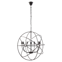 Atom Black Chandelier