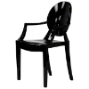 Casper Ghost Armchair in Opaque Black - EEI-159-BLK