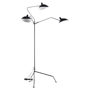 View Stainless Steel Floor Lamp - Black 
