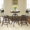 Procure Bar Stool - Wood Top, Brown (Set of 2) - EEI-1605-BRN-SET