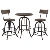 Gather 3 Pieces Dining Set - Brown - EEI-1604-BRN-SET