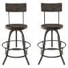 Procure Backrest Bar Stool - Black (Set of 2) - EEI-1605-BLK-SET