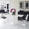 Lippa 60" Rectangle Dining Table - White - EEI-1656-WHI