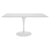 Lippa 60" Rectangle Dining Table - White - EEI-1656-WHI