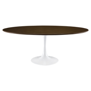 Lippa 78" Wood Dining Table - Walnut 