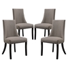 Reverie Upholstery Dining Side Chair - Gray (Set of 4) - EEI-1677-GRY