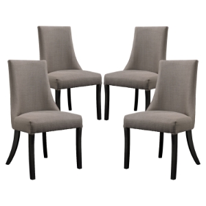 Reverie Upholstery Dining Side Chair - Gray (Set of 4) 