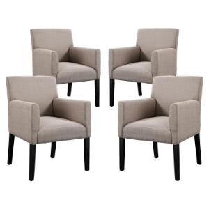 Chloe Armchair - Upholstery, Beige (Set of 4) 
