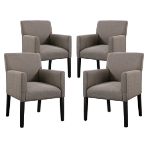 Chloe Armchair - Upholstery, Gray (Set of 4) 