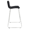Dive Leatherette Bar Stool - Black (Set of 2) - EEI-1688-BLK