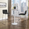 Dive Leatherette Bar Stool - Black (Set of 2) - EEI-1688-BLK