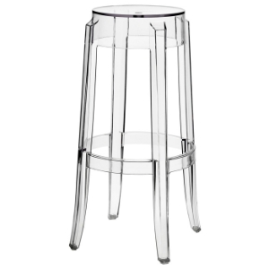 Casper 30" Backless Bar Stool - Clear Acrylic 