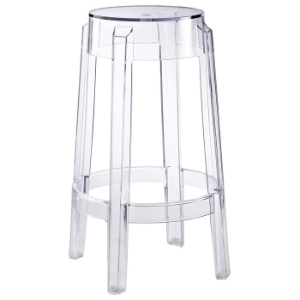Casper 26" Backless Counter Stool - Clear Acrylic 