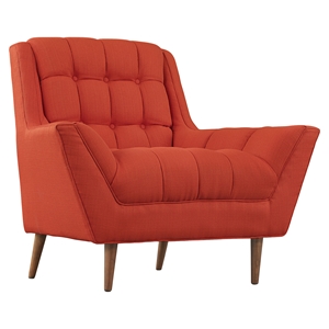 Response Fabric Armchair - Flared Arm, Tufted 