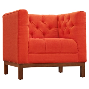 Panache Fabric Armchair - Tufted 