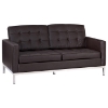 Baliette Modern Classic Leather Loft Loveseat - EEI-185
