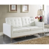 Baliette Modern Classic Leather Loft Loveseat - EEI-185