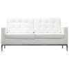 Baliette Modern Classic Leather Loft Loveseat - EEI-185
