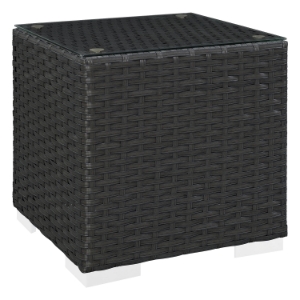 Sojourn Outdoor Patio Side Table - Chocolate 