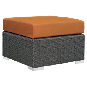 Sojourn Outdoor Patio Ottoman - Sunbrella Canvas Tuscan 