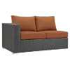 Sojourn 12 Pieces Outdoor Patio Sectional Set - Sunbrella Canvas Tuscan - EEI-1884-CHC-TUS-SET