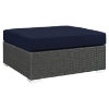 Sojourn 12 Pieces Outdoor Patio Sectional Set - Sunbrella Canvas Navy - EEI-1884-CHC-NAV-SET