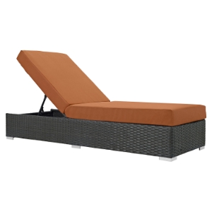 Sojourn Outdoor Patio Chaise Lounge - Sunbrella Canvas Tuscan 