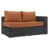Summon 11 Pieces Outdoor Patio Sectional Set - Sunbrella Canvas Tuscan - EEI-1899-GRY-TUS-SET