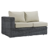 Summon 12 Pieces Patio Sectional Set - Sunbrella Canvas Antique Beige - EEI-1898-GRY-BEI-SET