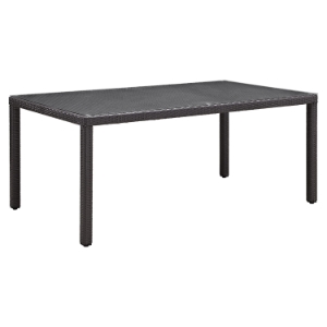 Convene 82" Outdoor Patio Dining Table - Espresso 